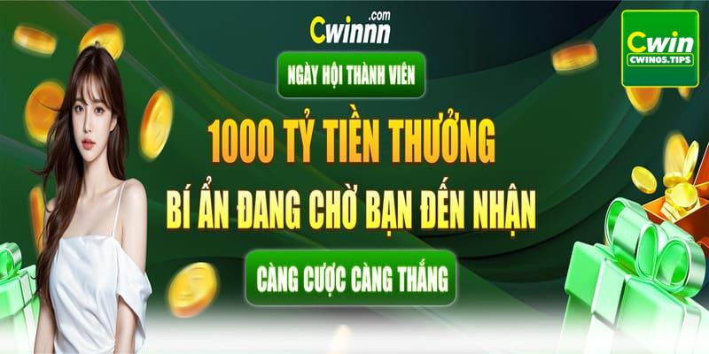 Tỷ lệ trả thưởng vô cùng hấp dẫn tại CWIN